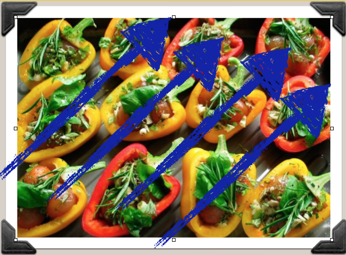 © 2010 Alan Sarsby. Stuffed peppers.